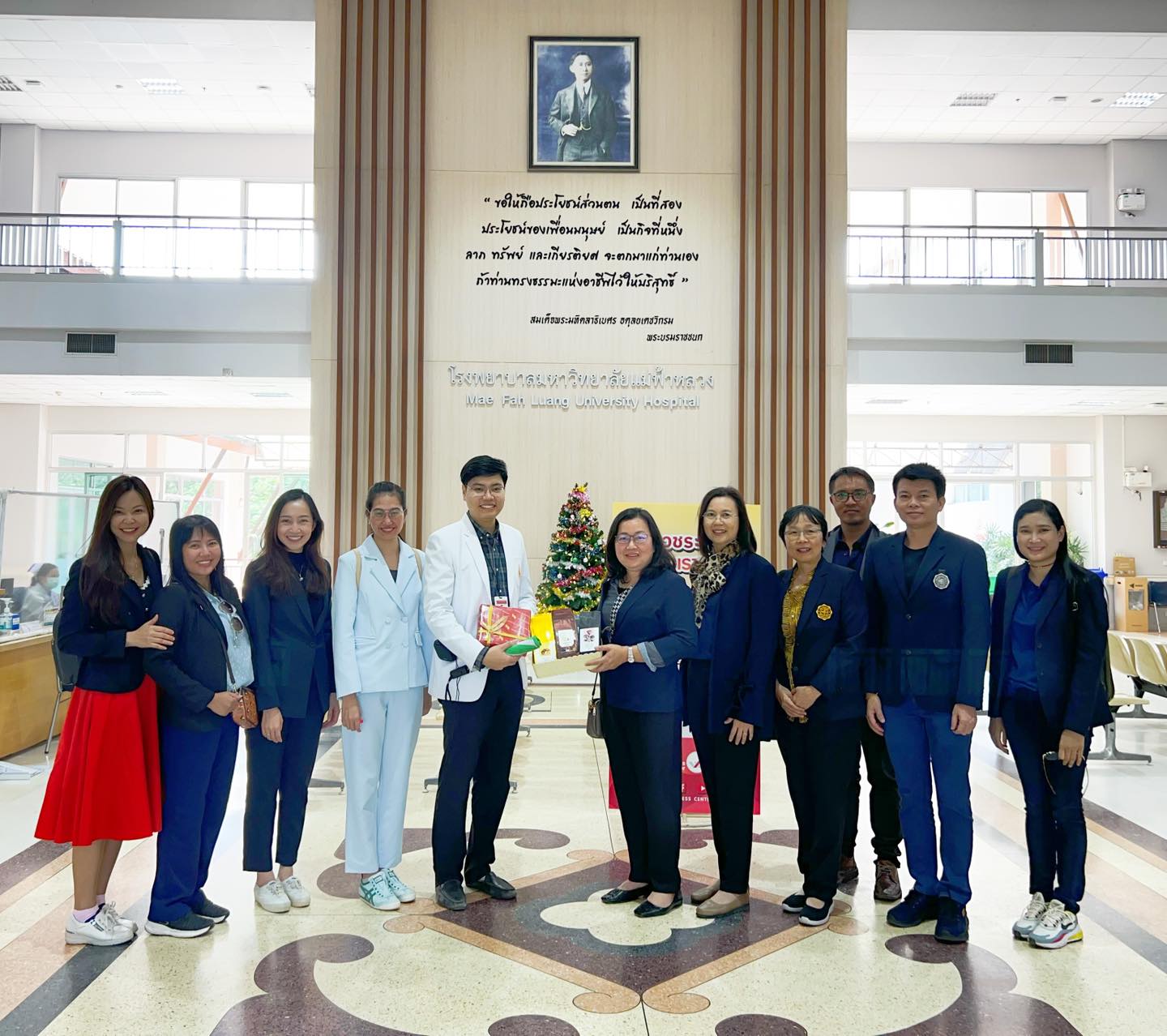 โรงพยาบาลมหาวิทยาลัยแม่ฟ้าหลวง เชียงราย ให้การต้อนรับ 